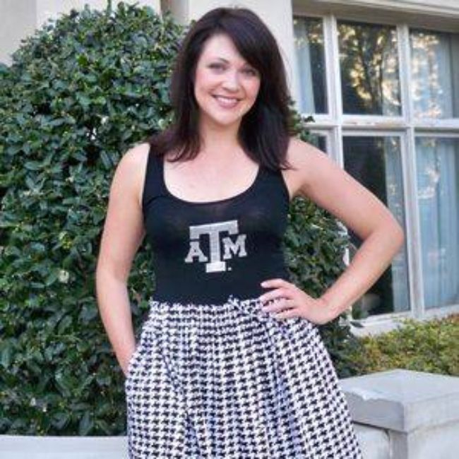 Texas A&M University Logo Houndstooth Tank Dress