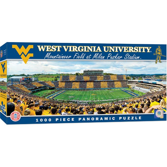 West Virginia University Mountaineer Field at Milan Puskar Stadium Panoramic Stadium 1000 Piece Puzzle