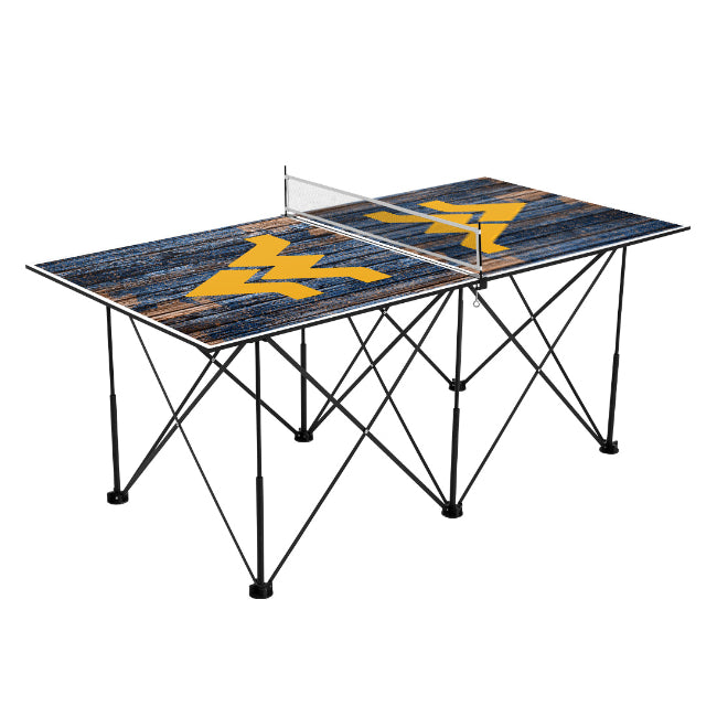West Virginia University Pop-Up 6ft Table Tennis